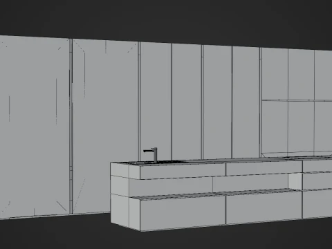Kitchen Set 3D Model