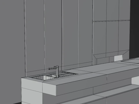 Kitchen Set 3D Model