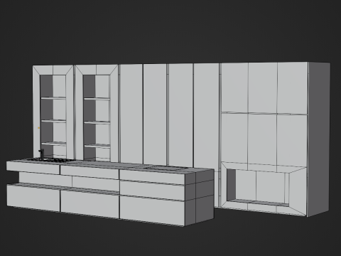 Kitchen Set Model 3D