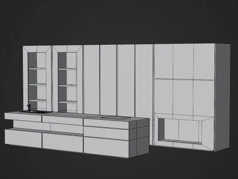 Kitchen Set 3D Model