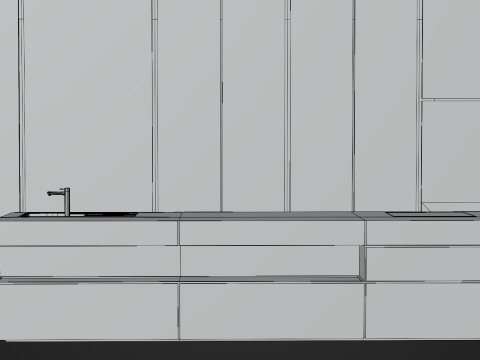 Kitchen Set Model 3D