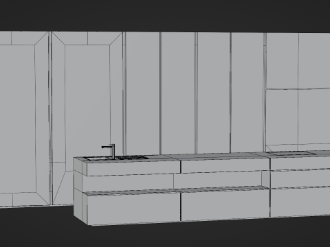 Kitchen Set Model 3D