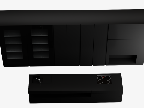 Kitchen Set Model 3D