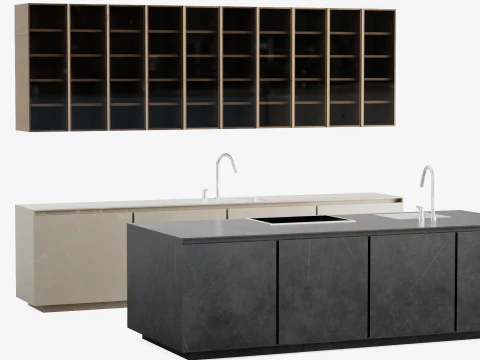 रसोई सेट 3D मॉडल