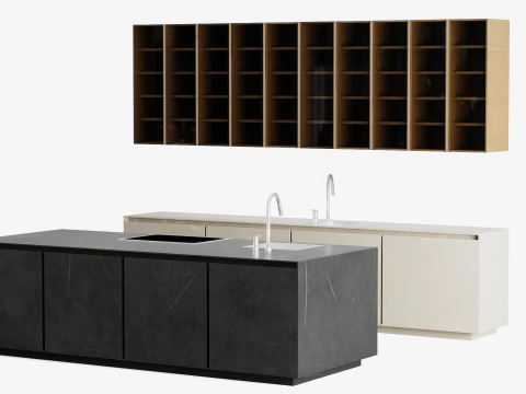 रसोई सेट 3D मॉडल