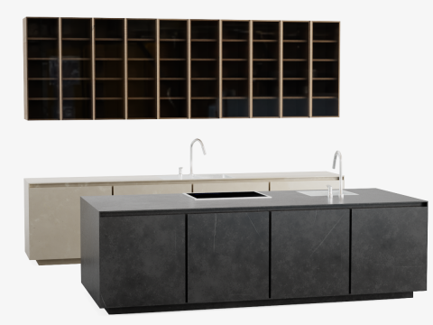 Kitchen Set Modello 3D