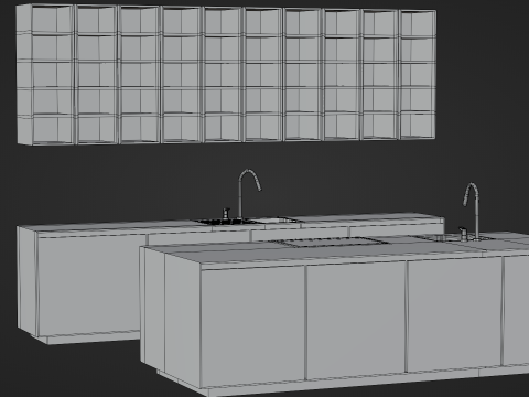 Kitchen Set Modello 3D