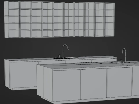 रसोई सेट 3D मॉडल