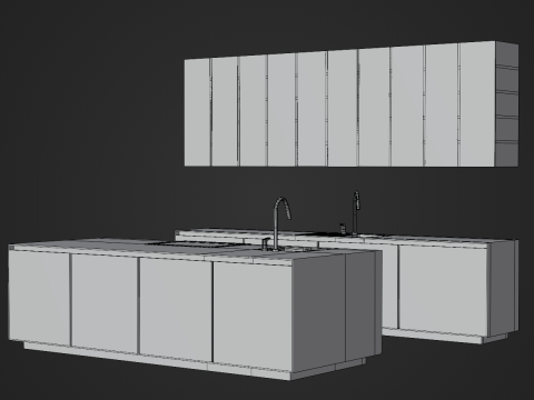 Kitchen Set Modello 3D
