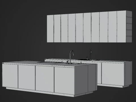 रसोई सेट 3D मॉडल