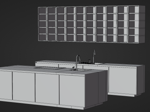 Kitchen Set Modello 3D