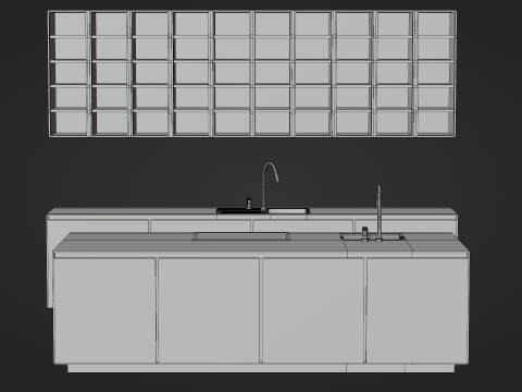 Kitchen Set Modello 3D