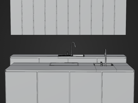 Kitchen Set Modello 3D