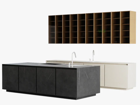 रसोई सेट 3D मॉडल