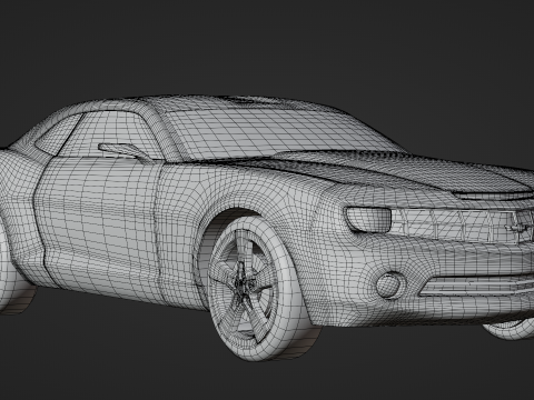 Camaro Car Free 3D Модель