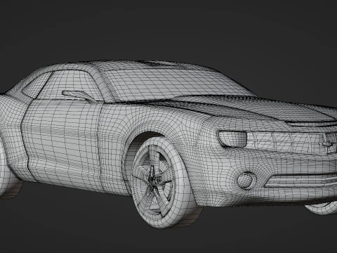 Camaro Car Free 3D Model