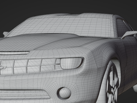 Camaro Car Free 3D Модель
