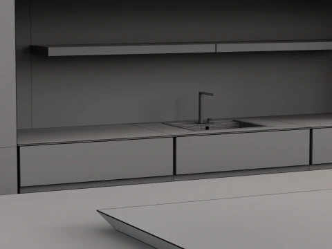 रसोई सेट 6 3D मॉडल