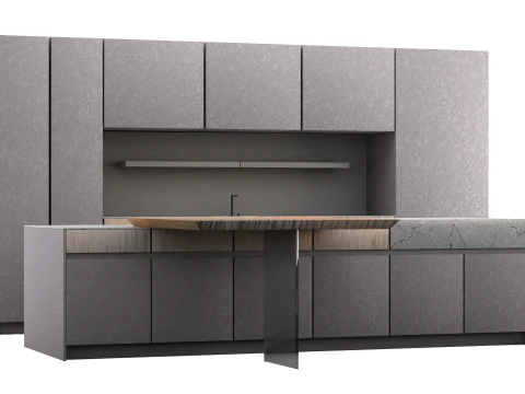 रसोई सेट 6 3D मॉडल