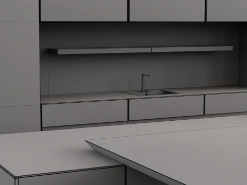 रसोई सेट 6 3D मॉडल