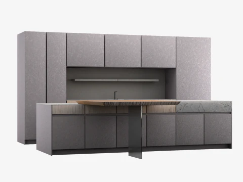 रसोई सेट 6 3D मॉडल