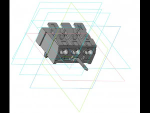 aag stucchi 1673 - a - 43 터미널 블록 3D 모델