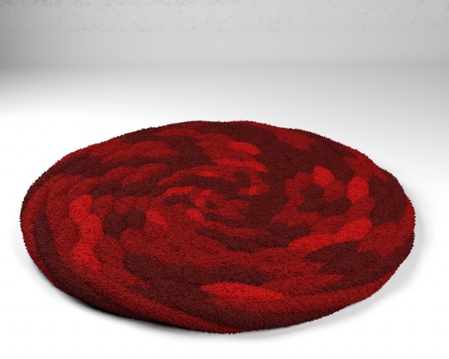 circular rug 3D Model .c4d .max .obj .3ds .fbx .stl .blend 