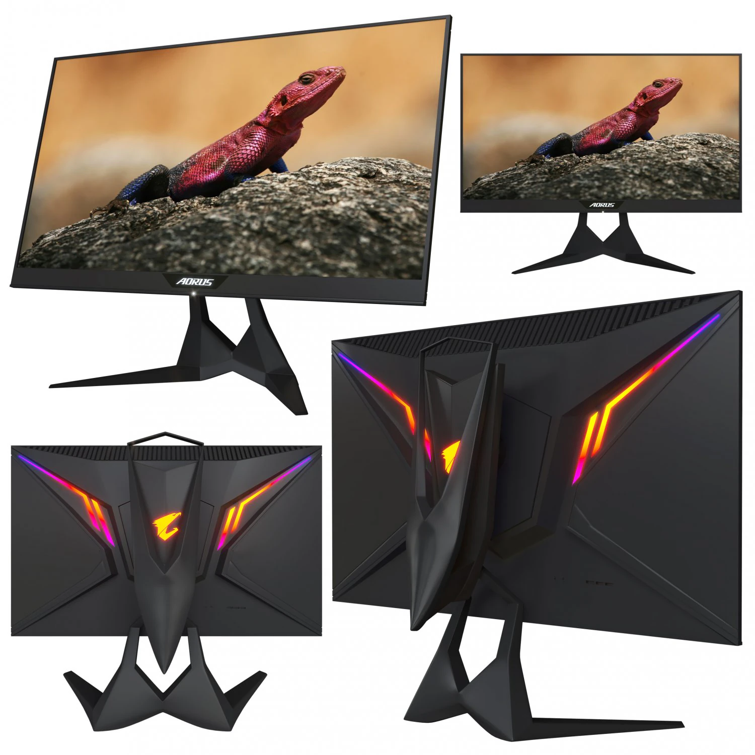 gigabyte-aorus-gaming-monitor Model 3D .c4d .max .obj .3ds .fbx .stl .blend 