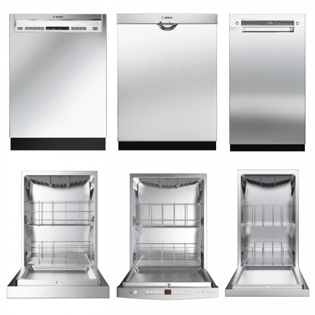 bosch dishwasher collection300 series 3D Model .c4d .max .obj .3ds .fbx .stl .blend 