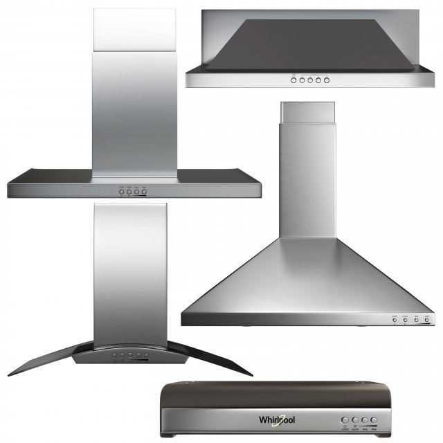 whirlpool hood collection 3D 模型 .c4d .max .obj .3ds .fbx .stl .blend 