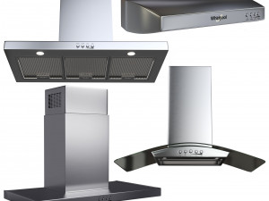 whirlpool hood collection 3D 模型