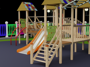 playground fbx format obj 3D Model