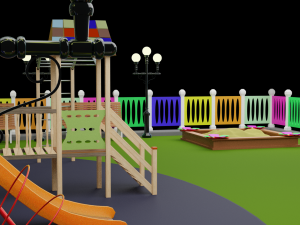 playground fbx format obj 3D Model