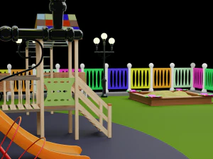 parco giochi formato fbx obj Modello 3D