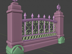 fence 3D 모델