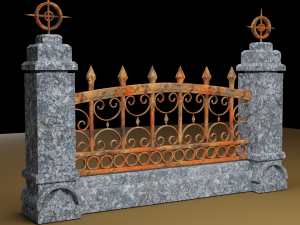 fence 3D 모델