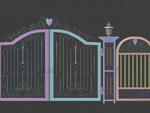 cancello Modello 3D
