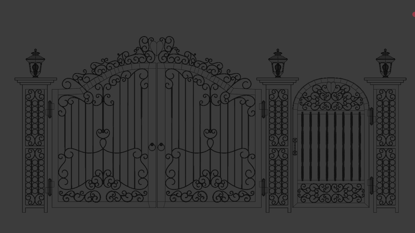 Gate 3d model