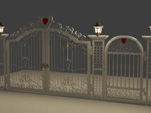 gate Modelo 3D