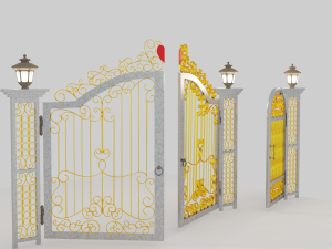 gate Modelo 3D