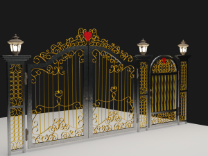 gate Modelo 3D
