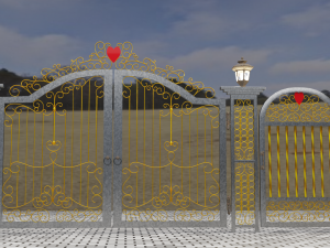 gate Modelo 3D