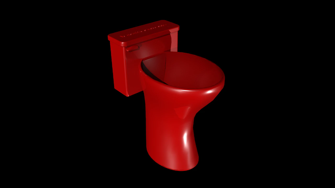 partycup toilet cup 3D Model .c4d .max .obj .3ds .fbx .stl .blend 