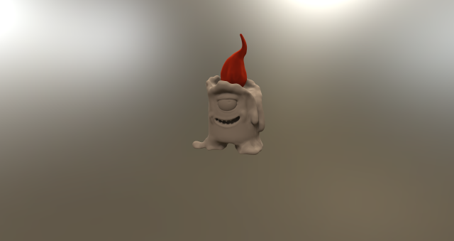 mimic candle 3D Print Model .c4d .max .obj .3ds .fbx .stl .blend 