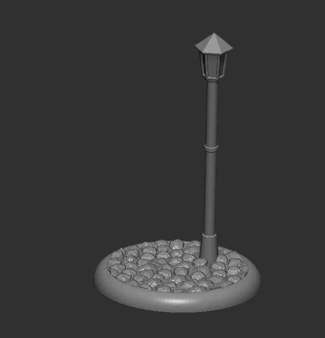 streetlight 3D Print Model .c4d .max .obj .3ds .fbx .stl .blend 