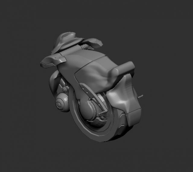 monocycle Modelo de Impressão 3D .c4d .max .obj .3ds .fbx .stl .blend 