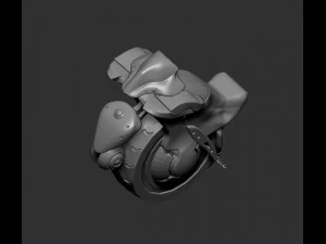 monocycle 3D Print Model