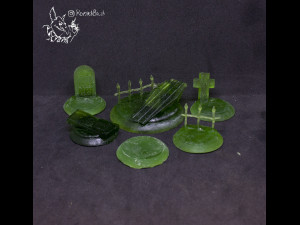 bases graveyard 3D-printmodel