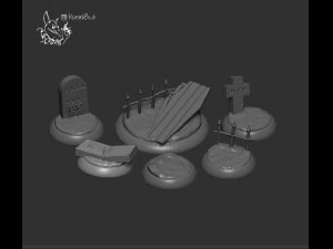 bases graveyard 3D Print Model