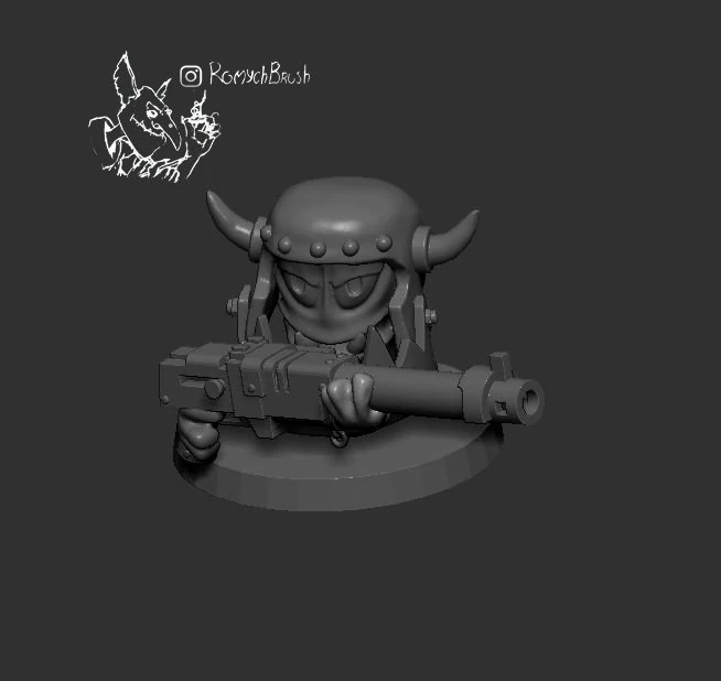 wormshammer ork 3D Print Model .c4d .max .obj .3ds .fbx .stl .blend